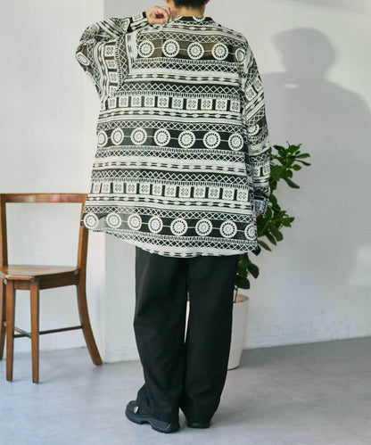 透感長款薄紗刺繡襯衫 SUM1 STYLE
