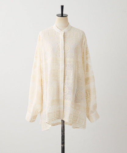 透感長款薄紗刺繡襯衫 SUM1 STYLE