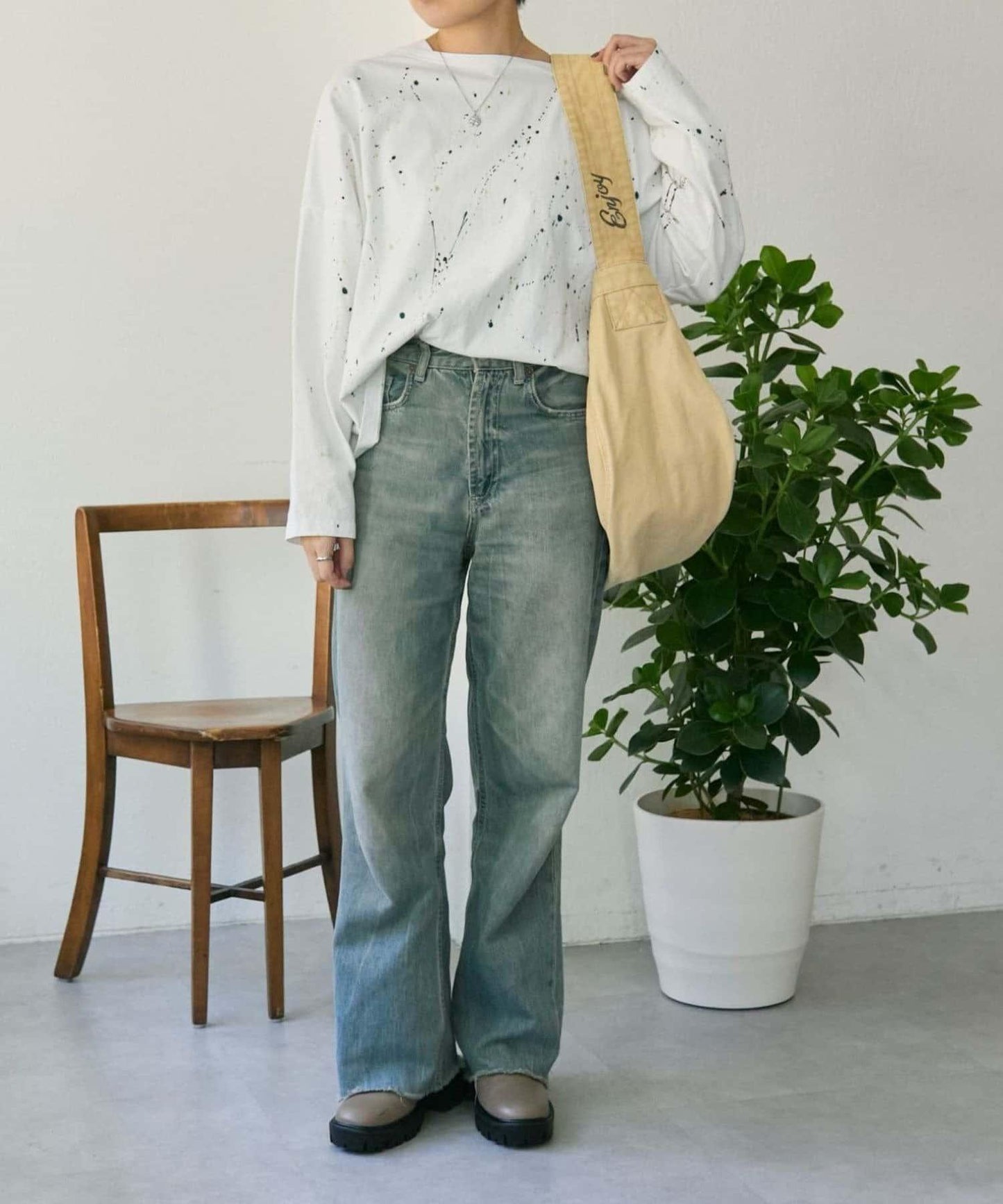100%純棉 可機洗 Work of art Kendai×SUM1 STYLE  單肩包
