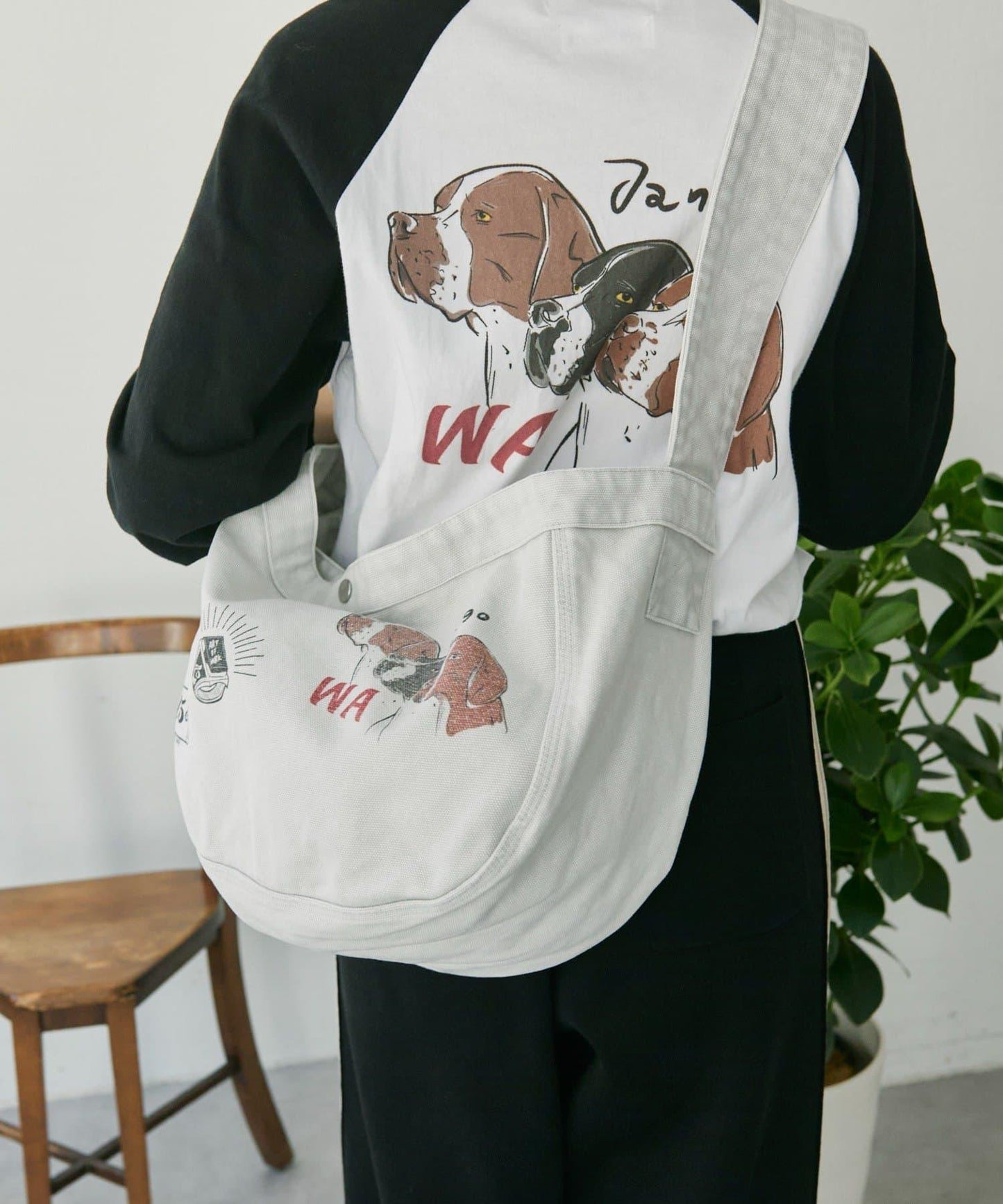 100%純棉 可機洗 Work of art Kendai×SUM1 STYLE  單肩包