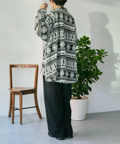 透感長款薄紗刺繡襯衫 SUM1 STYLE