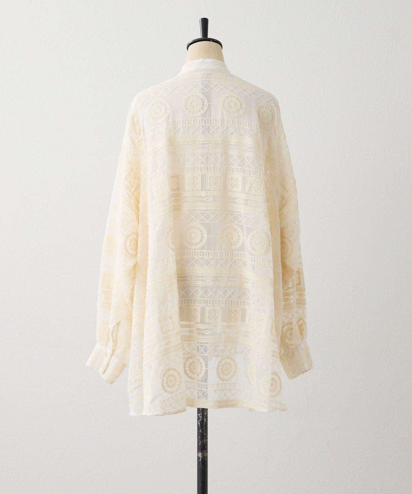 透感長款薄紗刺繡襯衫 SUM1 STYLE