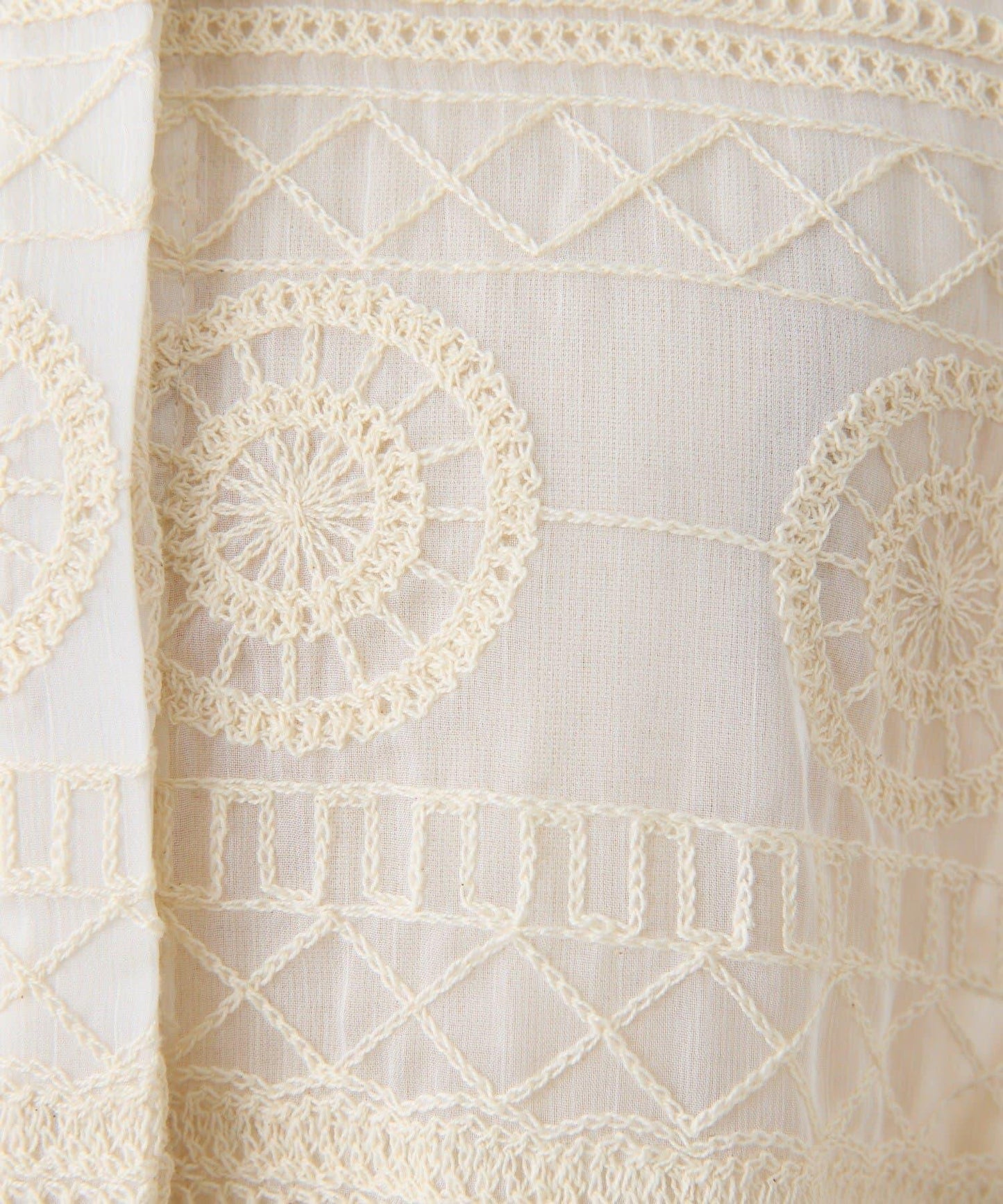 透感長款薄紗刺繡襯衫 SUM1 STYLE