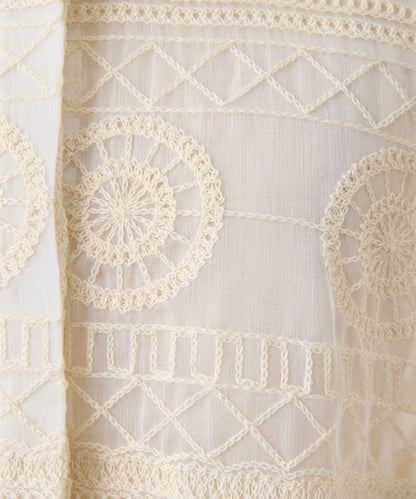 透感長款薄紗刺繡襯衫 SUM1 STYLE