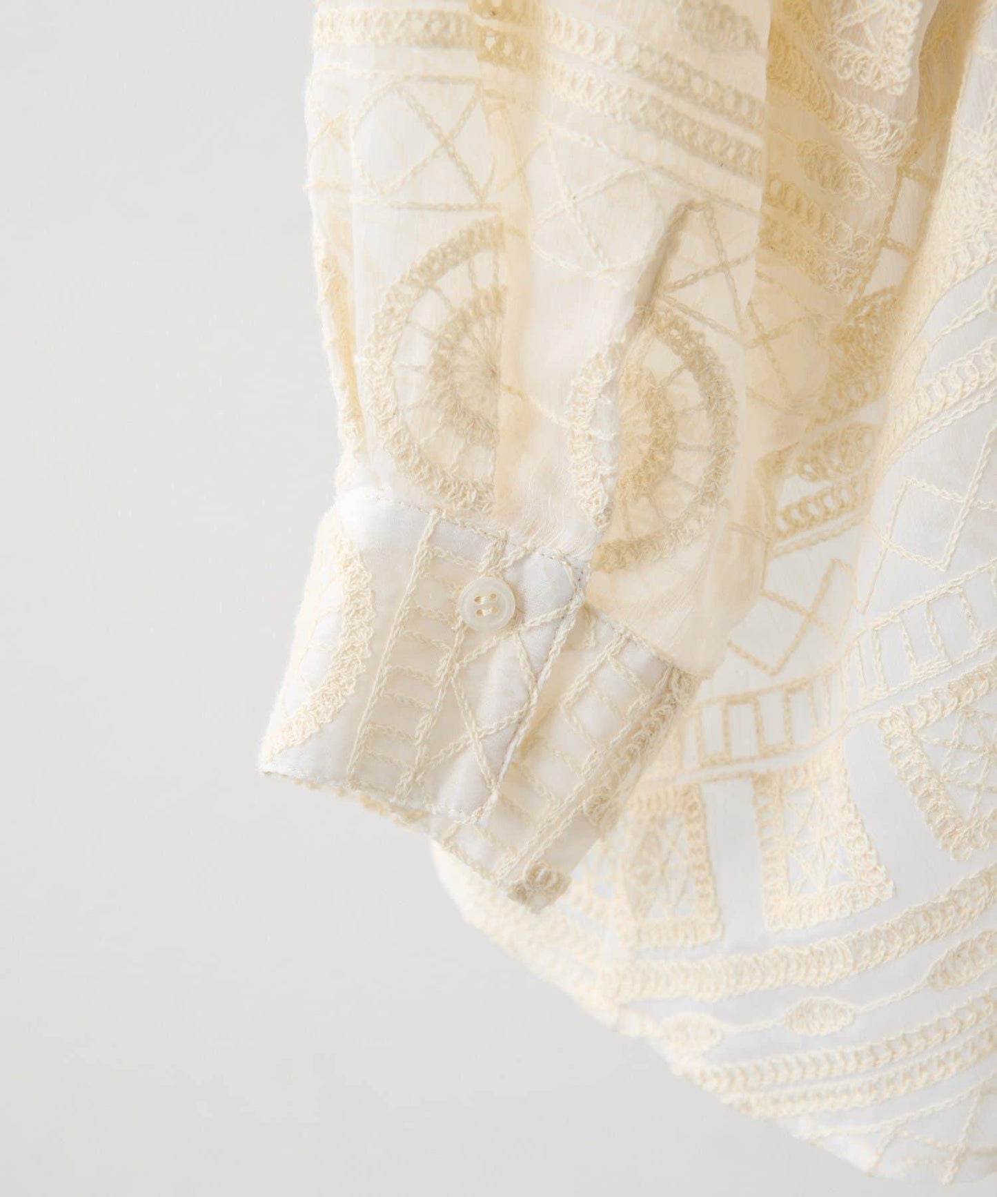 透感長款薄紗刺繡襯衫 SUM1 STYLE