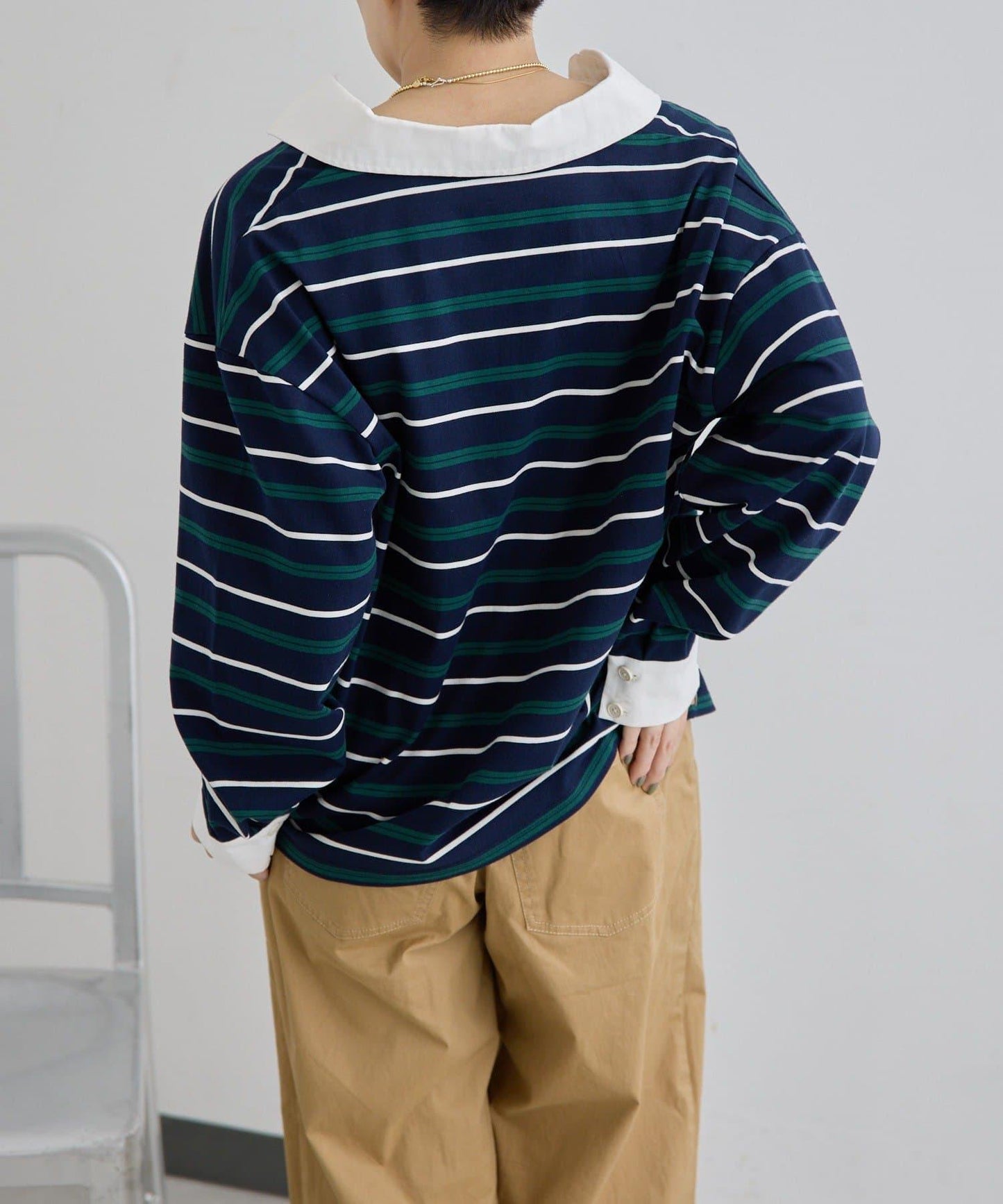 ear PAPILLONNER 條紋POLO衫 SUM1 STYLE