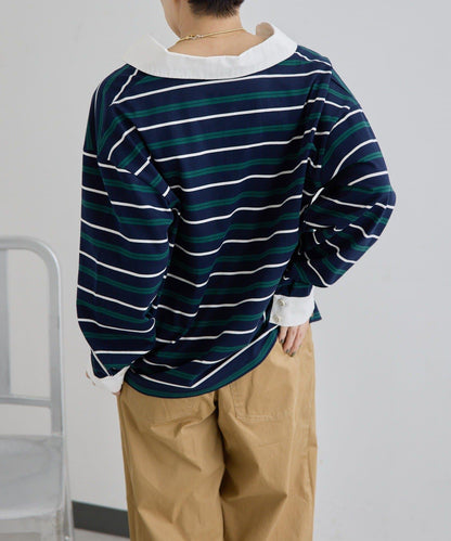ear PAPILLONNER 條紋POLO衫 SUM1 STYLE