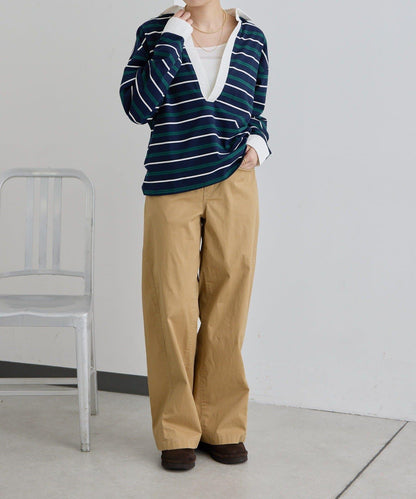 ear PAPILLONNER 條紋POLO衫 SUM1 STYLE