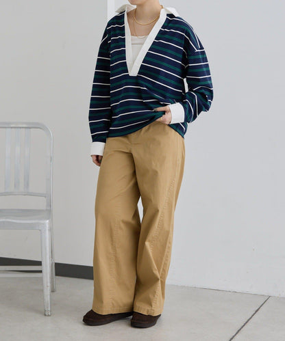 ear PAPILLONNER 條紋POLO衫 SUM1 STYLE