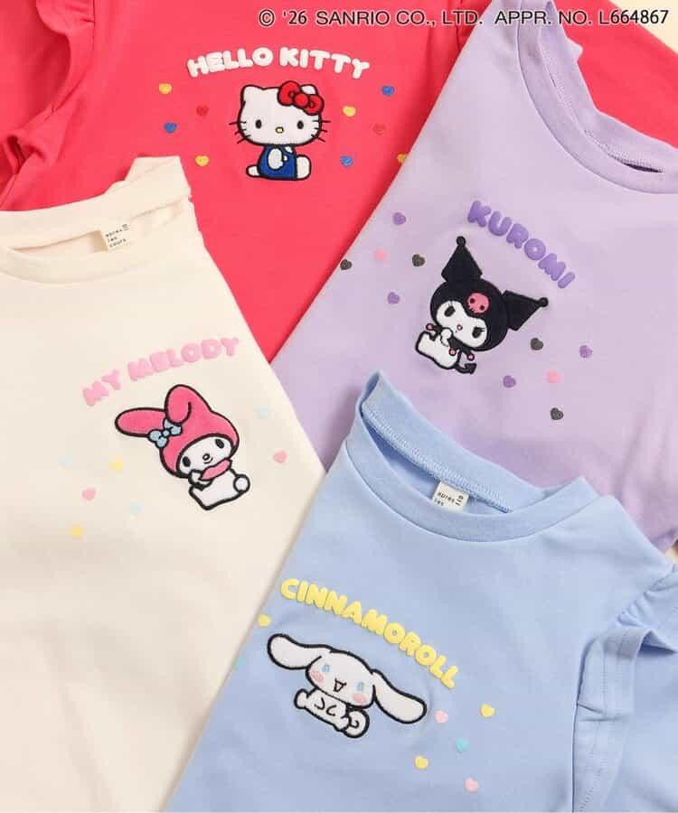 サンリオキャラクターズ（三麗鷗角色） 荷葉邊T恤
