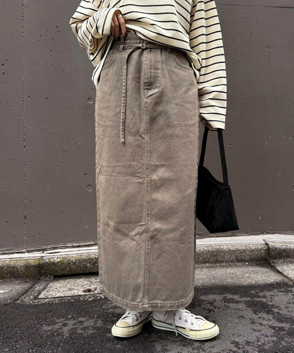 細腰帶 包臀設計 半身裙