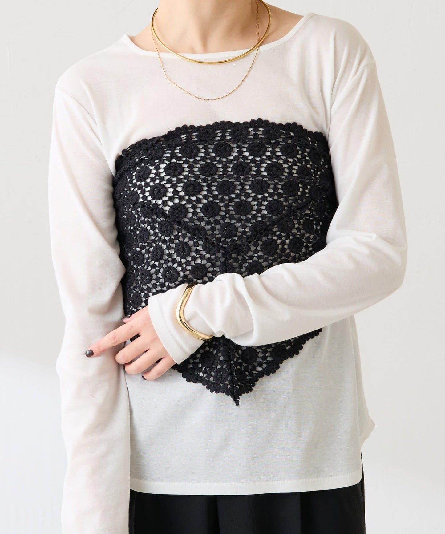 PAPILLONNER 多用蕾絲頭巾