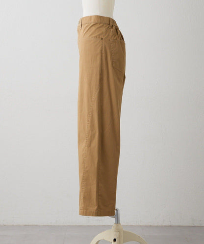 修飾腿部 寬鬆闊腿 拼接 後腰鬆緊設計 褲子