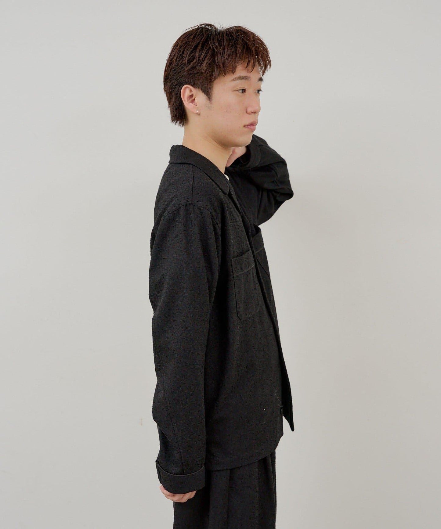 WHIMSIC 滾邊睡衣襯衫