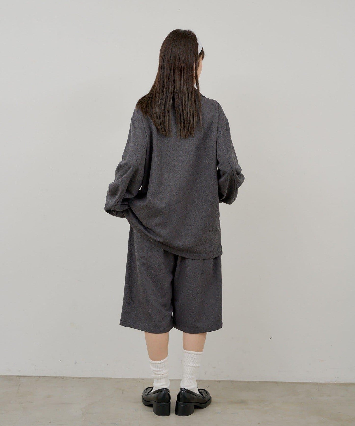 WHIMSIC 滾邊睡衣襯衫