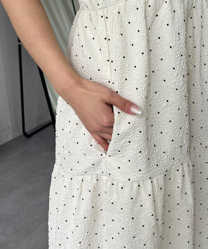 MARIN 肩部蝴蝶結 層疊 吊帶連衣裙