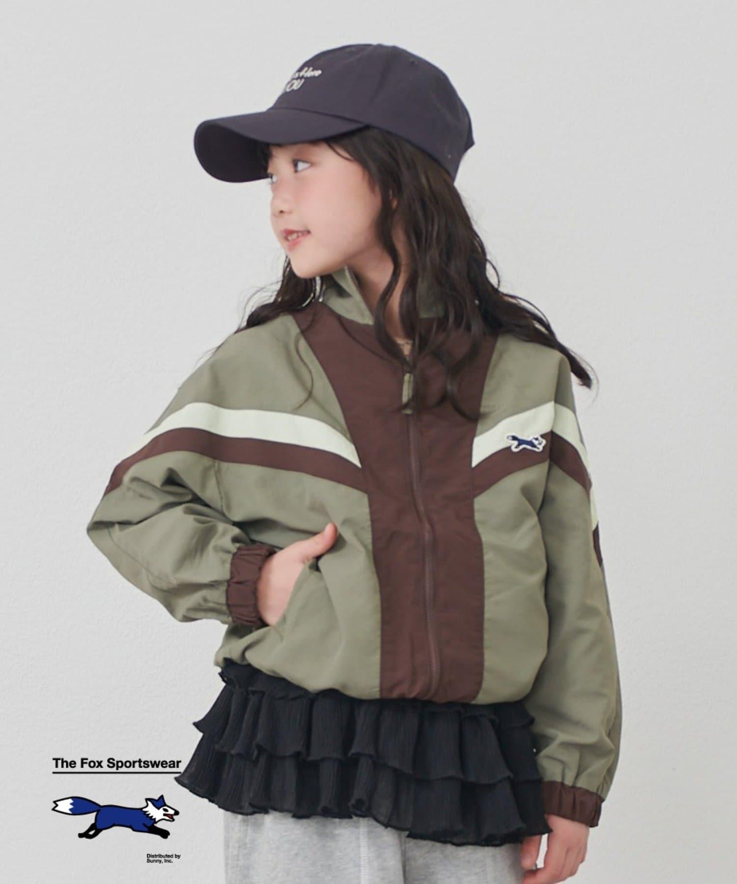 KIDS FOX×TYPY 配色拼接 山系風衣（含大童尺碼）