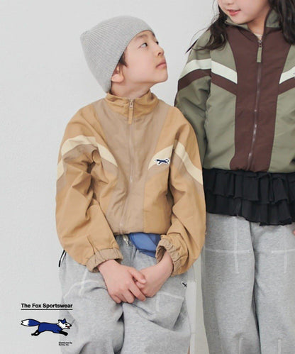 KIDS FOX×TYPY 配色拼接 山系風衣（含大童尺碼）