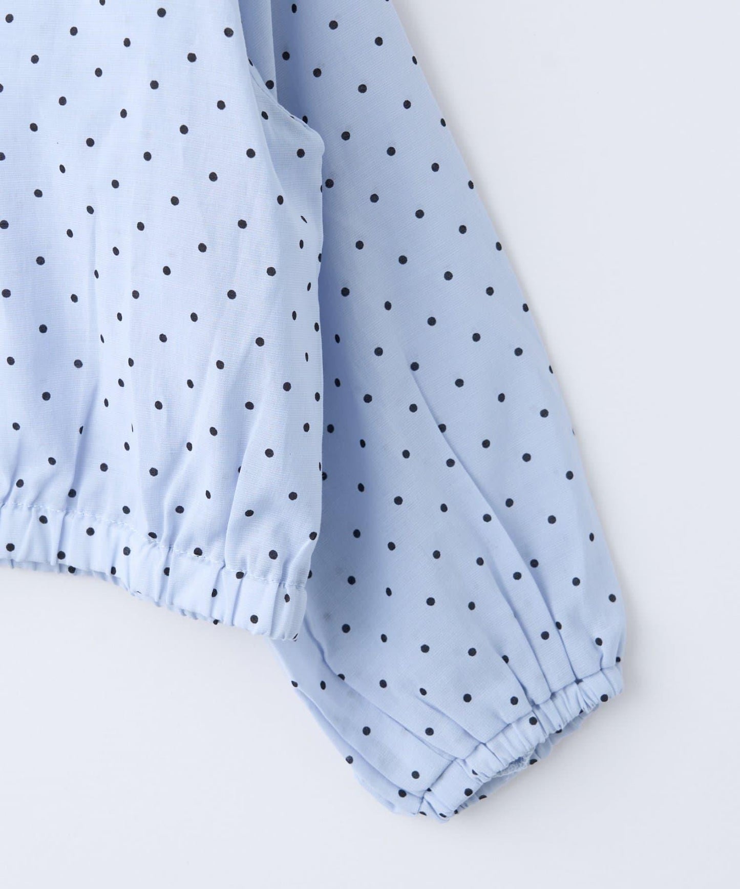 童裝 透紗波點荷葉邊 連帽外套