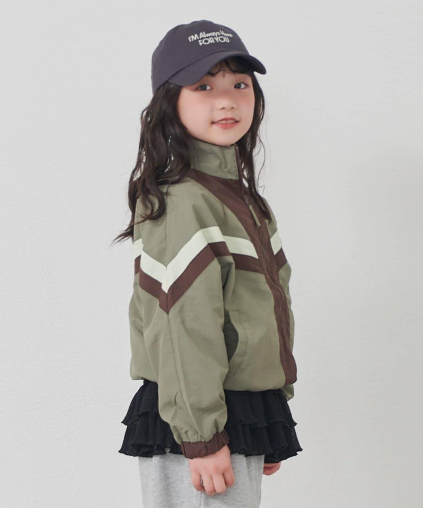 KIDS FOX×TYPY 配色拼接 山系風衣（含大童尺碼）