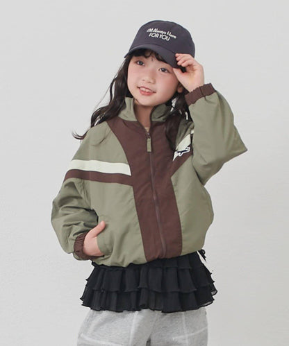 KIDS FOX×TYPY 配色拼接 山系風衣（含大童尺碼）