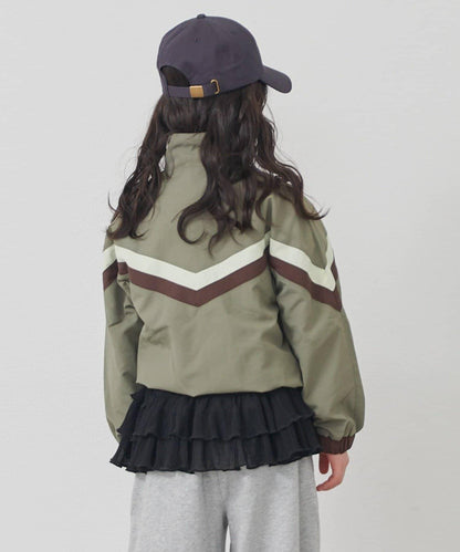 KIDS FOX×TYPY 配色拼接 山系風衣（含大童尺碼）