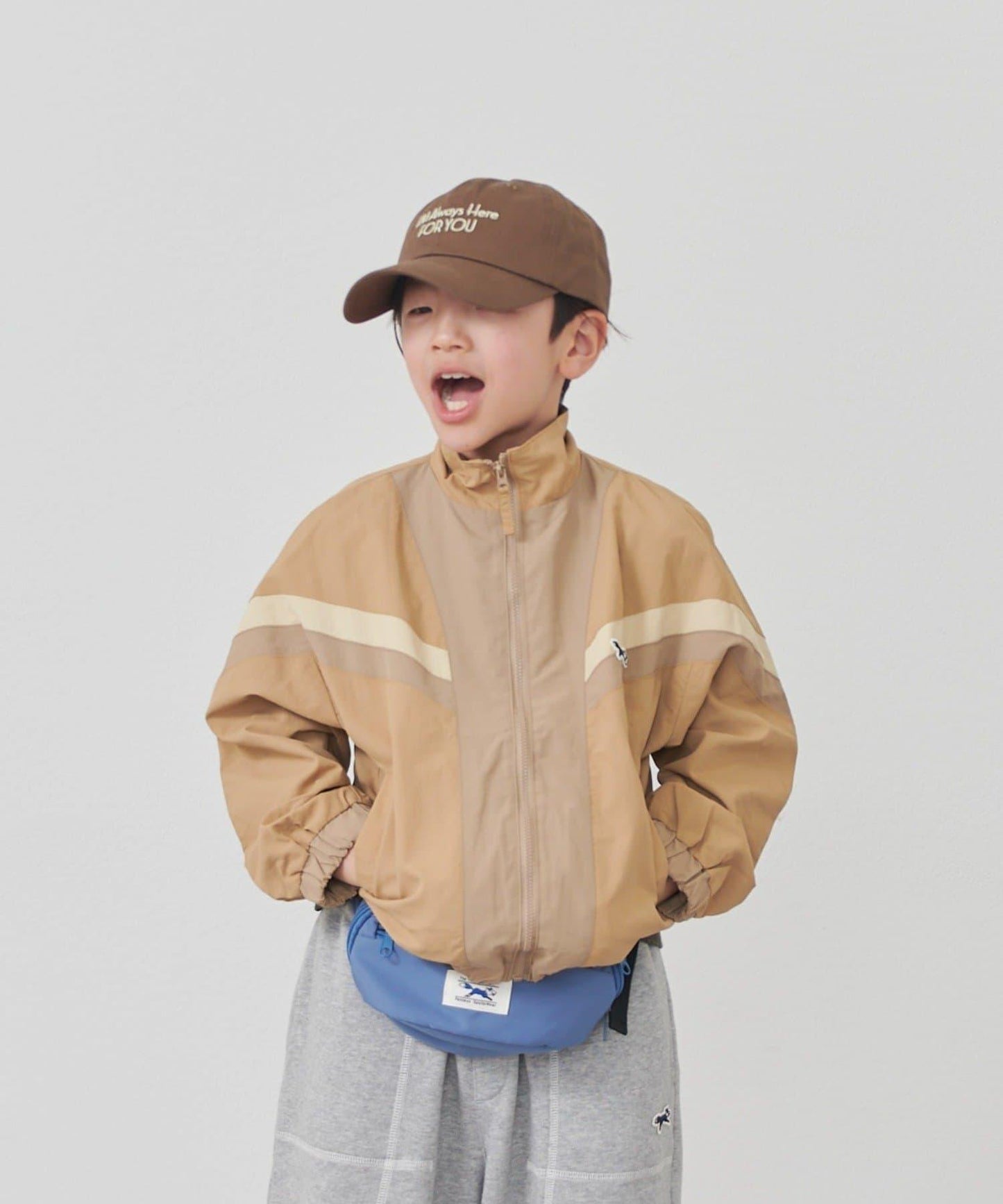 KIDS FOX×TYPY 配色拼接 山系風衣（含大童尺碼）