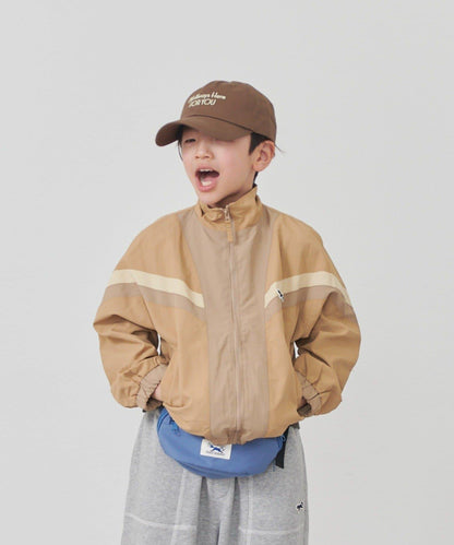 KIDS FOX×TYPY 配色拼接 山系風衣（含大童尺碼）