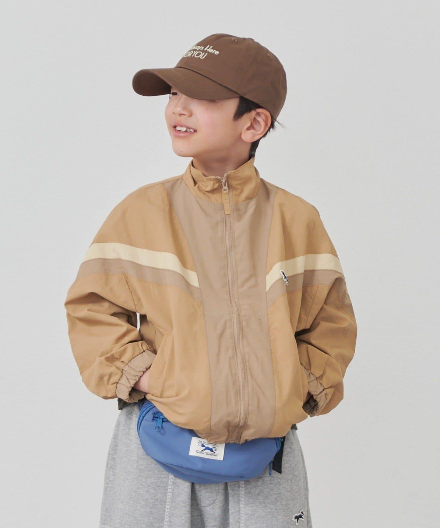 KIDS FOX×TYPY 配色拼接 山系風衣（含大童尺碼）