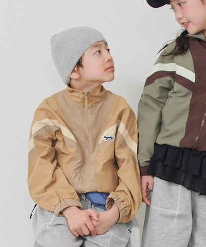 KIDS FOX×TYPY 配色拼接 山系風衣（含大童尺碼）