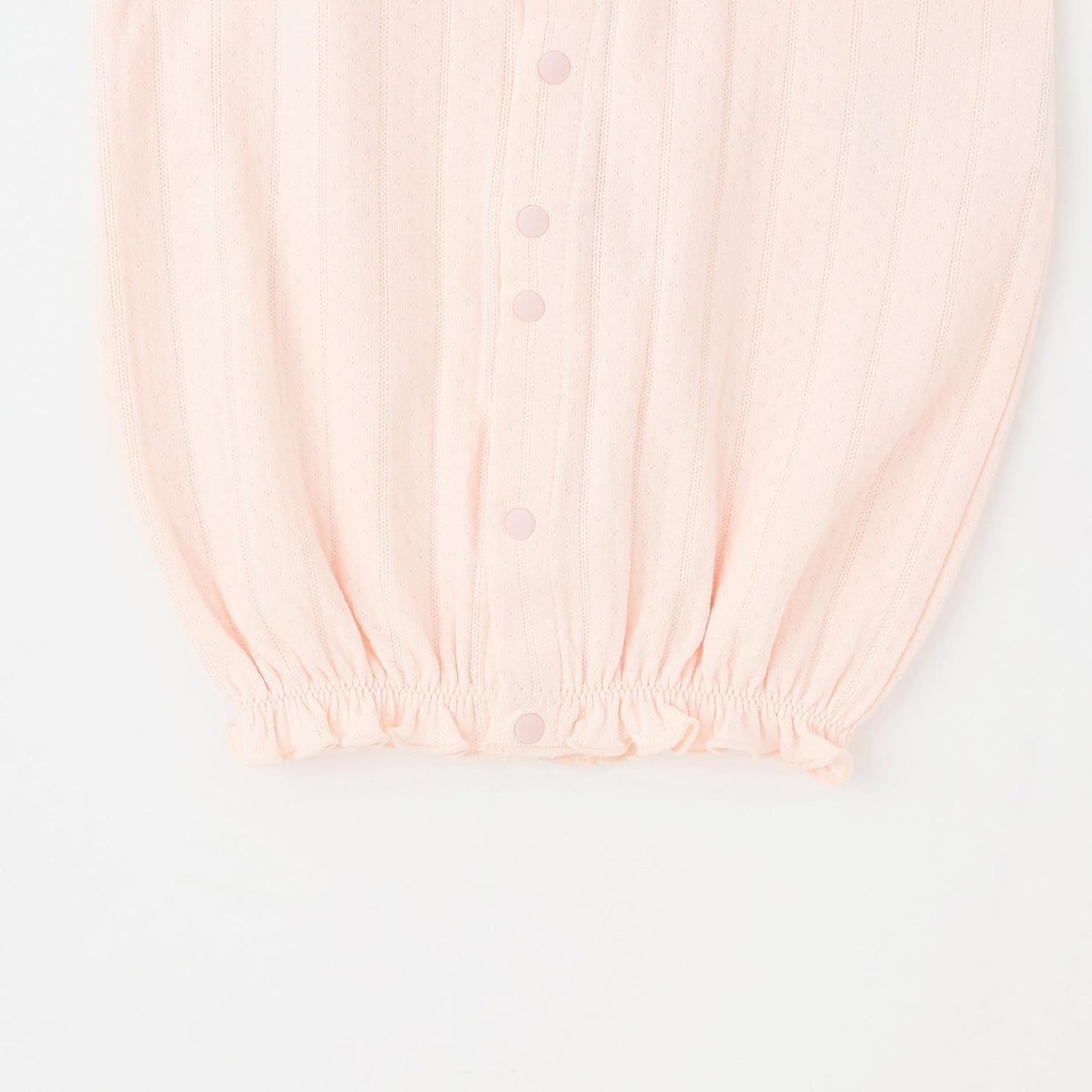 有機材質 2WAY荷葉邊拼接連體衣