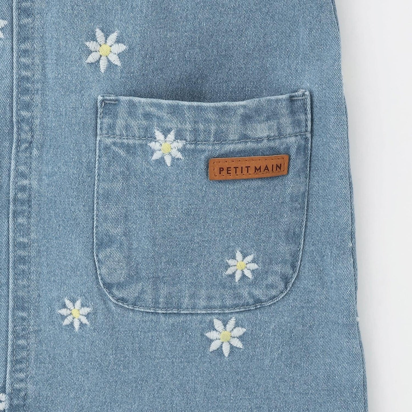 花朵刺繡 揹帶裙
