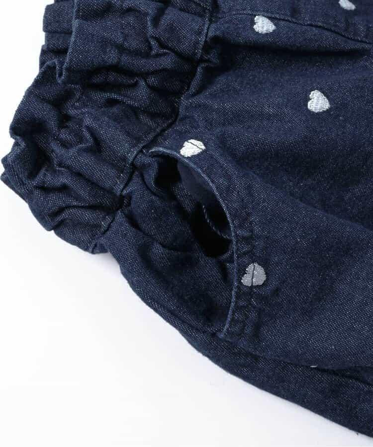 心形花朵刺繡短褲