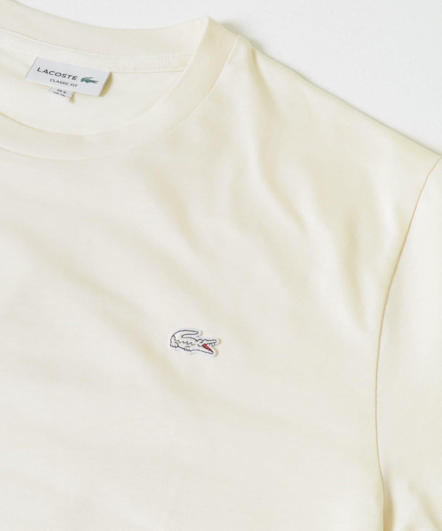 LACOSTE 輪廓鱷魚圖案圓領T恤