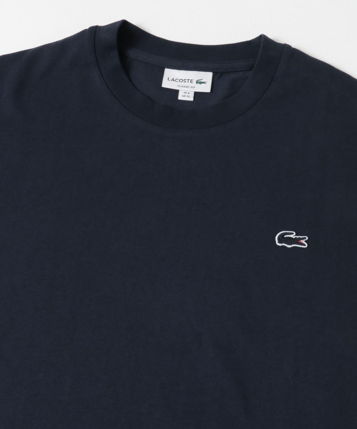 LACOSTE 輪廓鱷魚圖案圓領T恤
