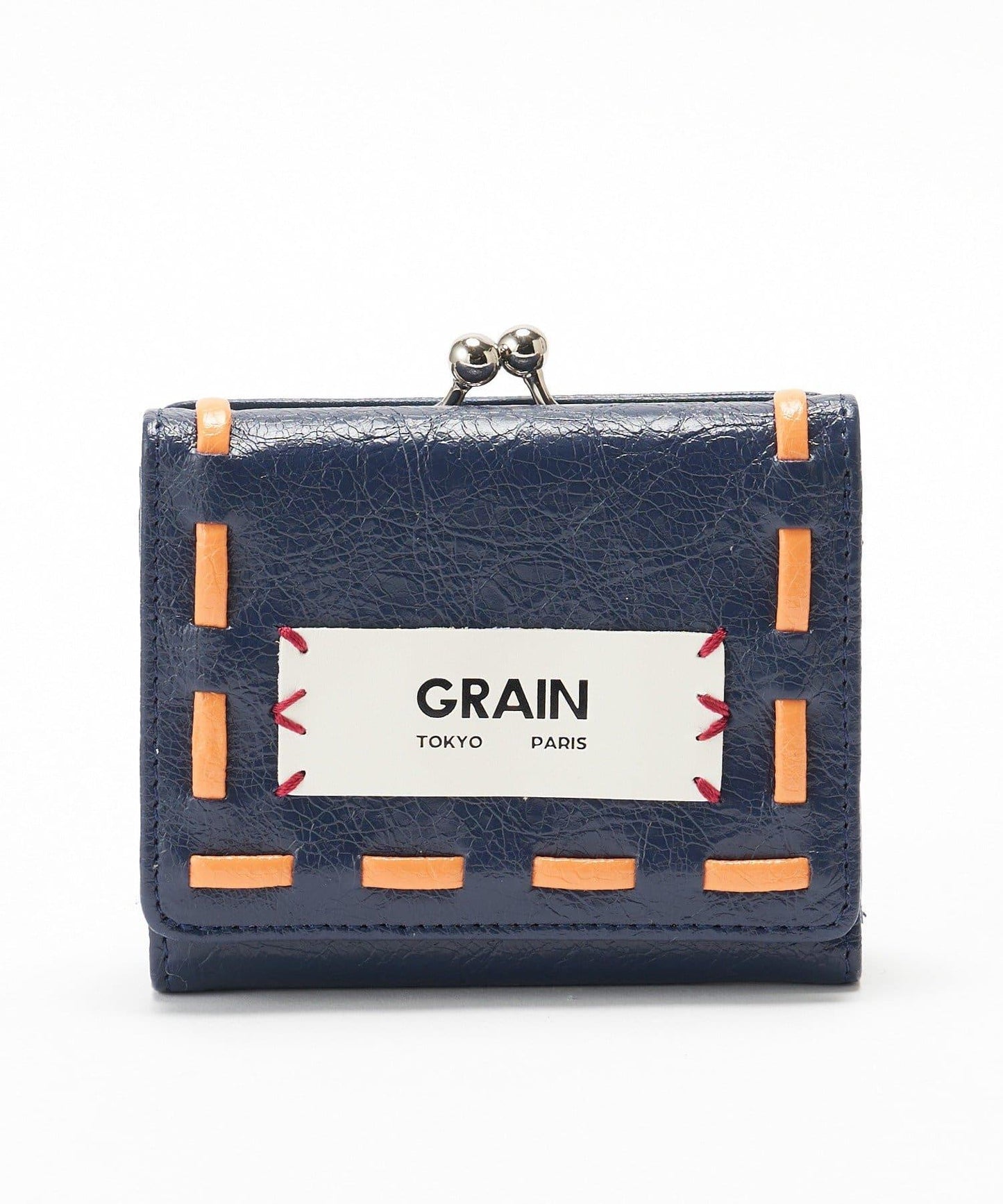 GRAIN/グレイン 復古走線三折口金錢包
