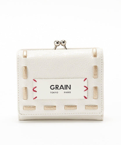 GRAIN/グレイン 復古走線三折口金錢包