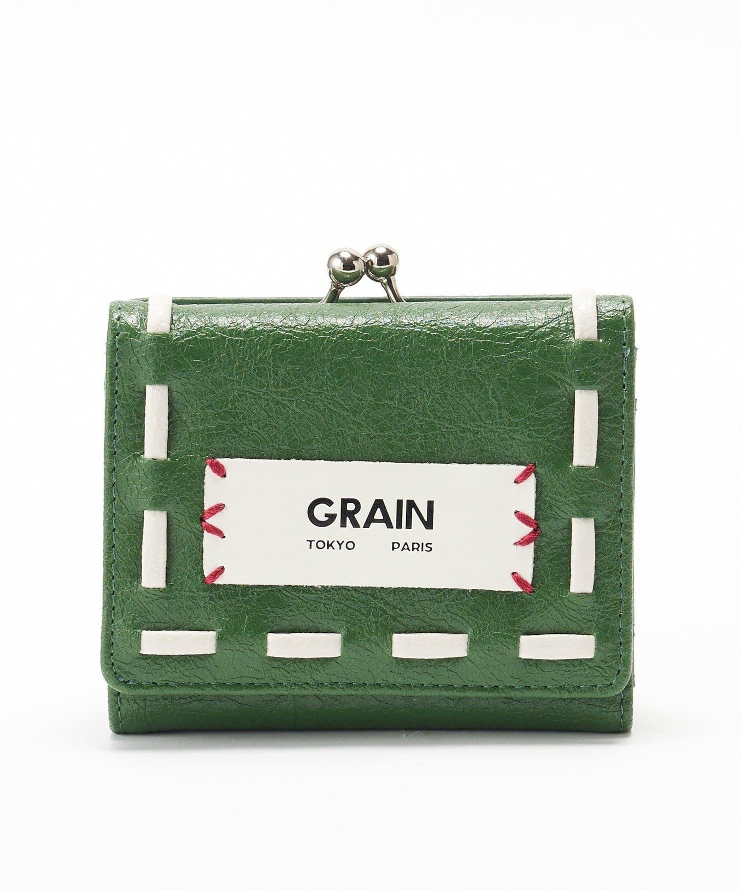 GRAIN/グレイン 復古走線三折口金錢包