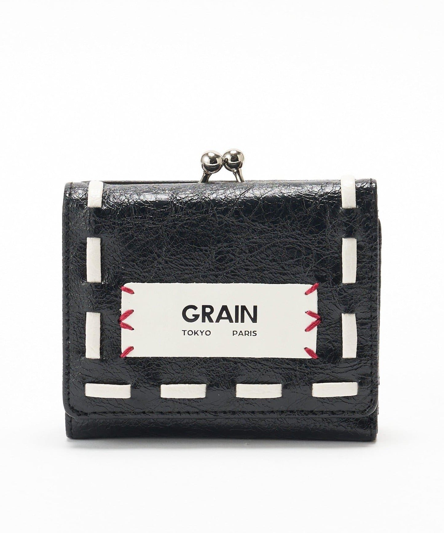 GRAIN/グレイン 復古走線三折口金錢包