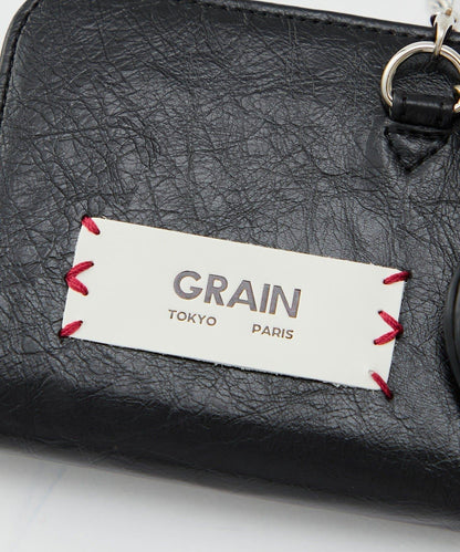 GRAIN/グレイン 二折心形吊飾 2WAY 錢包