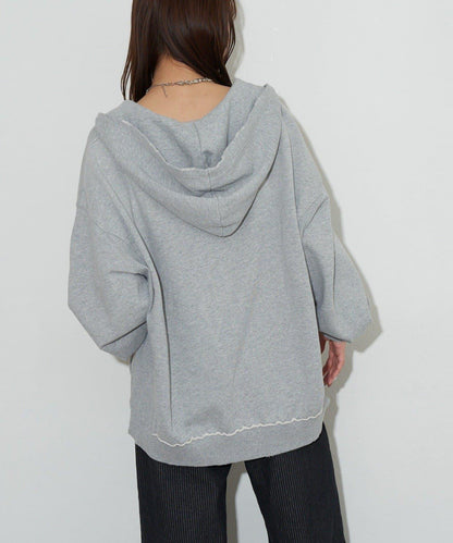 開領連帽衛衣