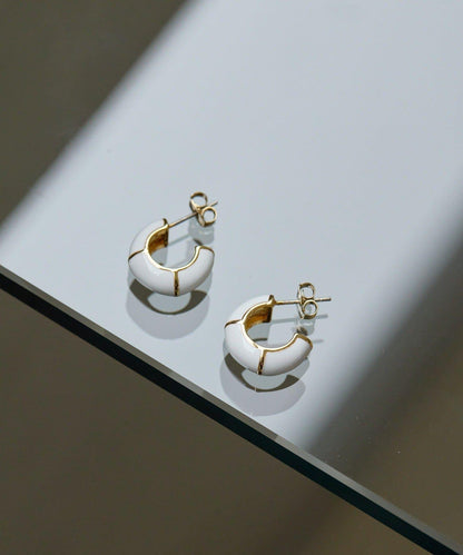線條裝飾 圓環設計 耳環