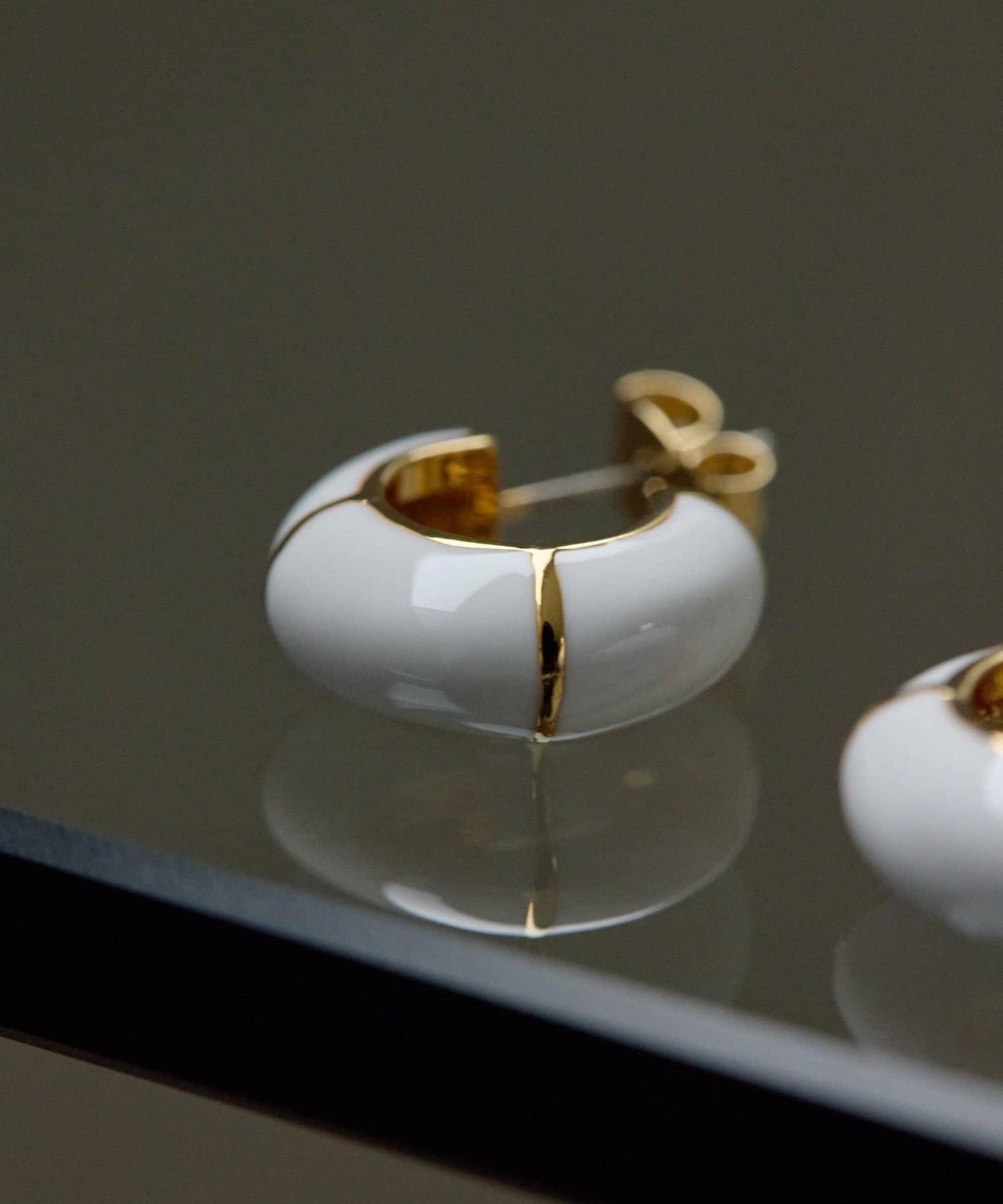 線條裝飾 圓環設計 耳環