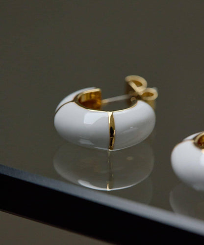 線條裝飾 圓環設計 耳環