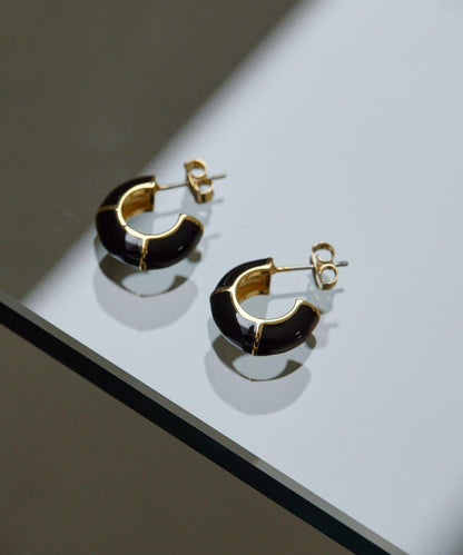 線條裝飾 圓環設計 耳環