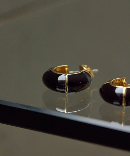 線條裝飾 圓環設計 耳環