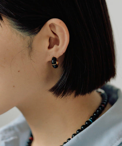 線條裝飾 圓環設計 耳環