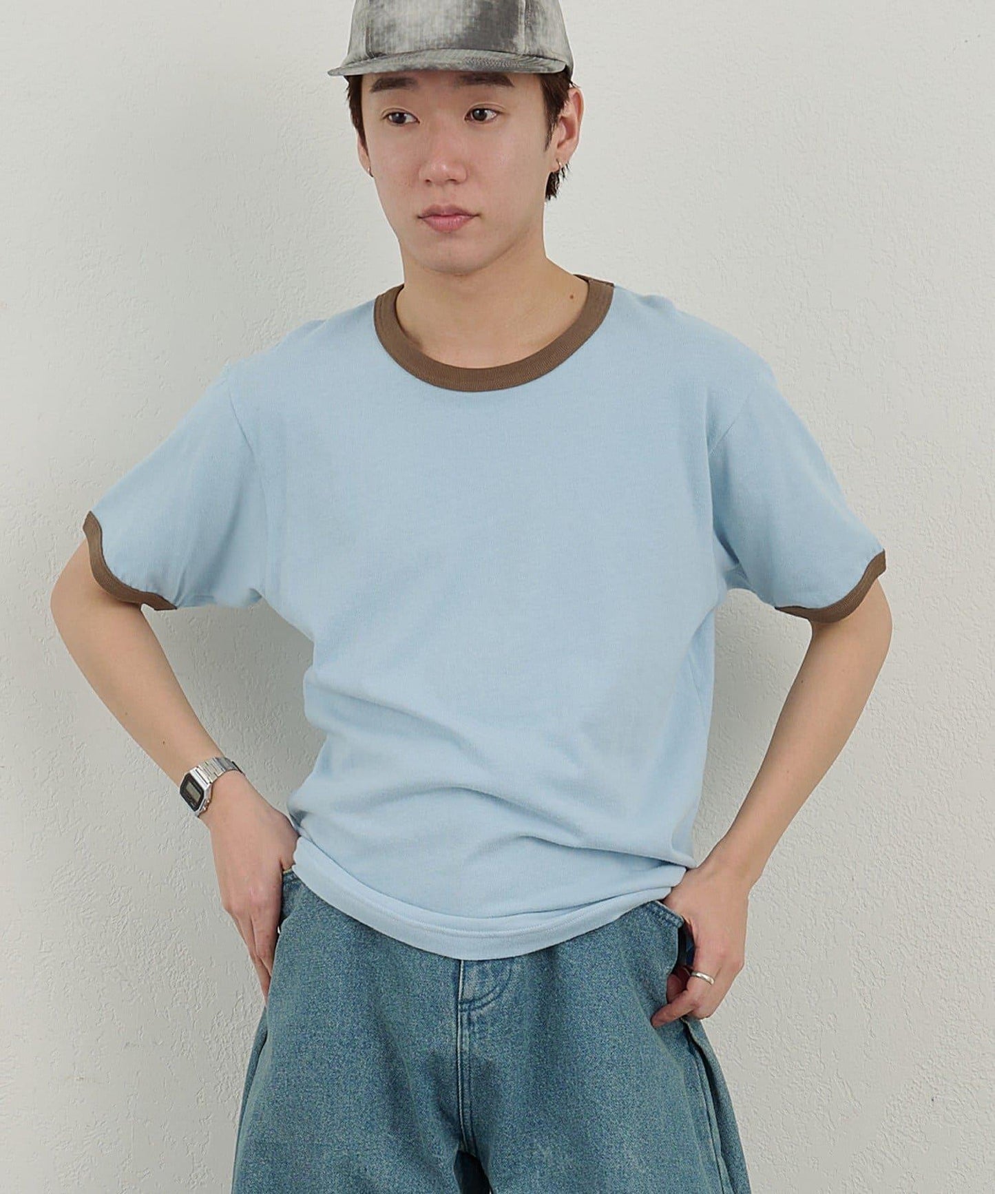 WHIMSIC 撞色羅紋 T恤
