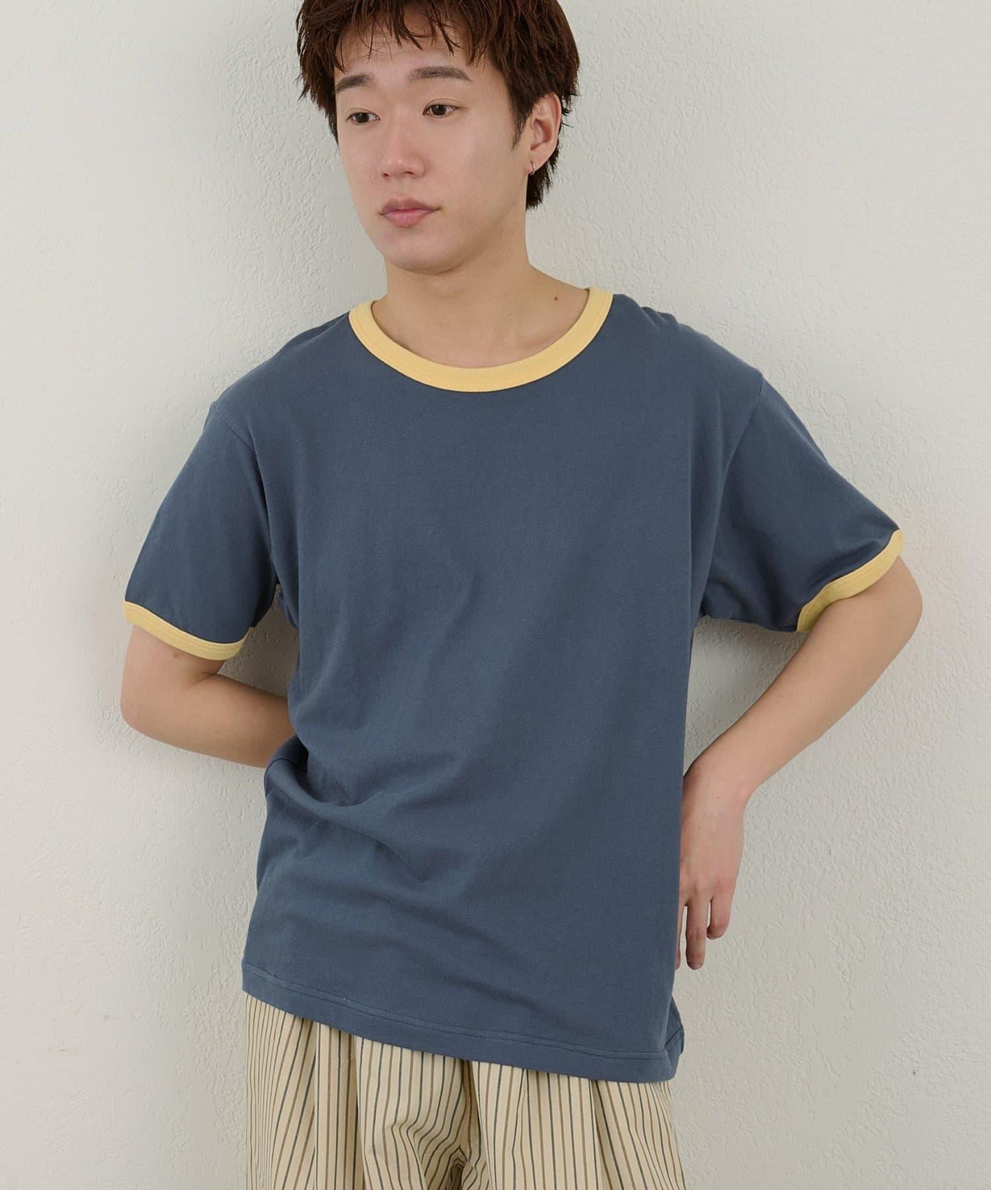 WHIMSIC 撞色羅紋 T恤