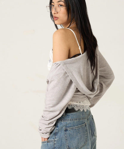 EMBROIDERED LOGO SATIN SLIP CAMI 吊帶上衣
